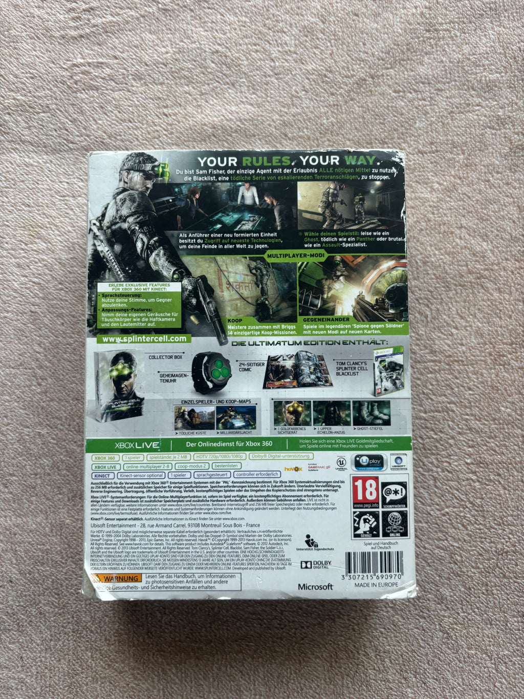 Tom Clancy’s Splinter Cell Blacklist Collectors Edition Xbox360 (használt)