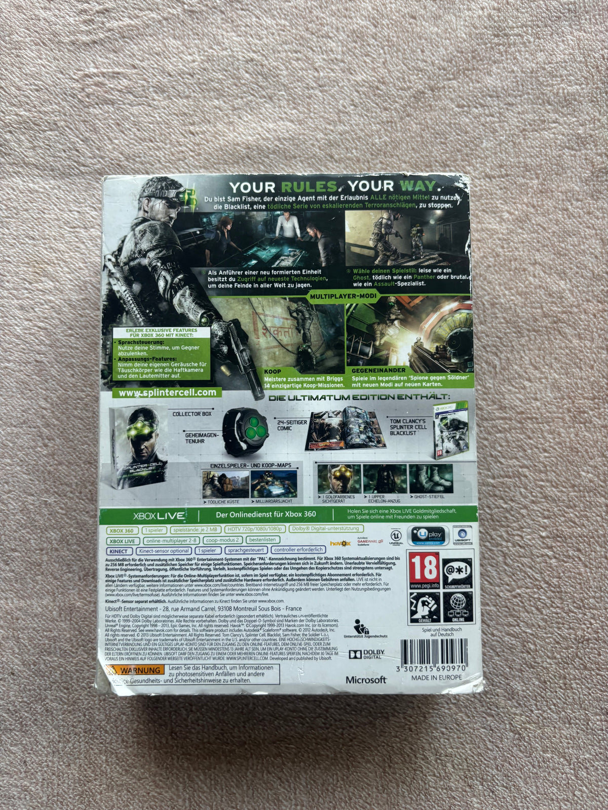Tom Clancy’s Splinter Cell Blacklist Collectors Edition Xbox360 (használt)