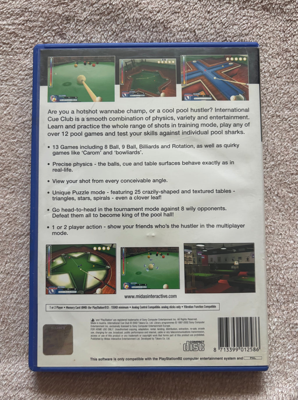 International Cue Club PS2 (használt)