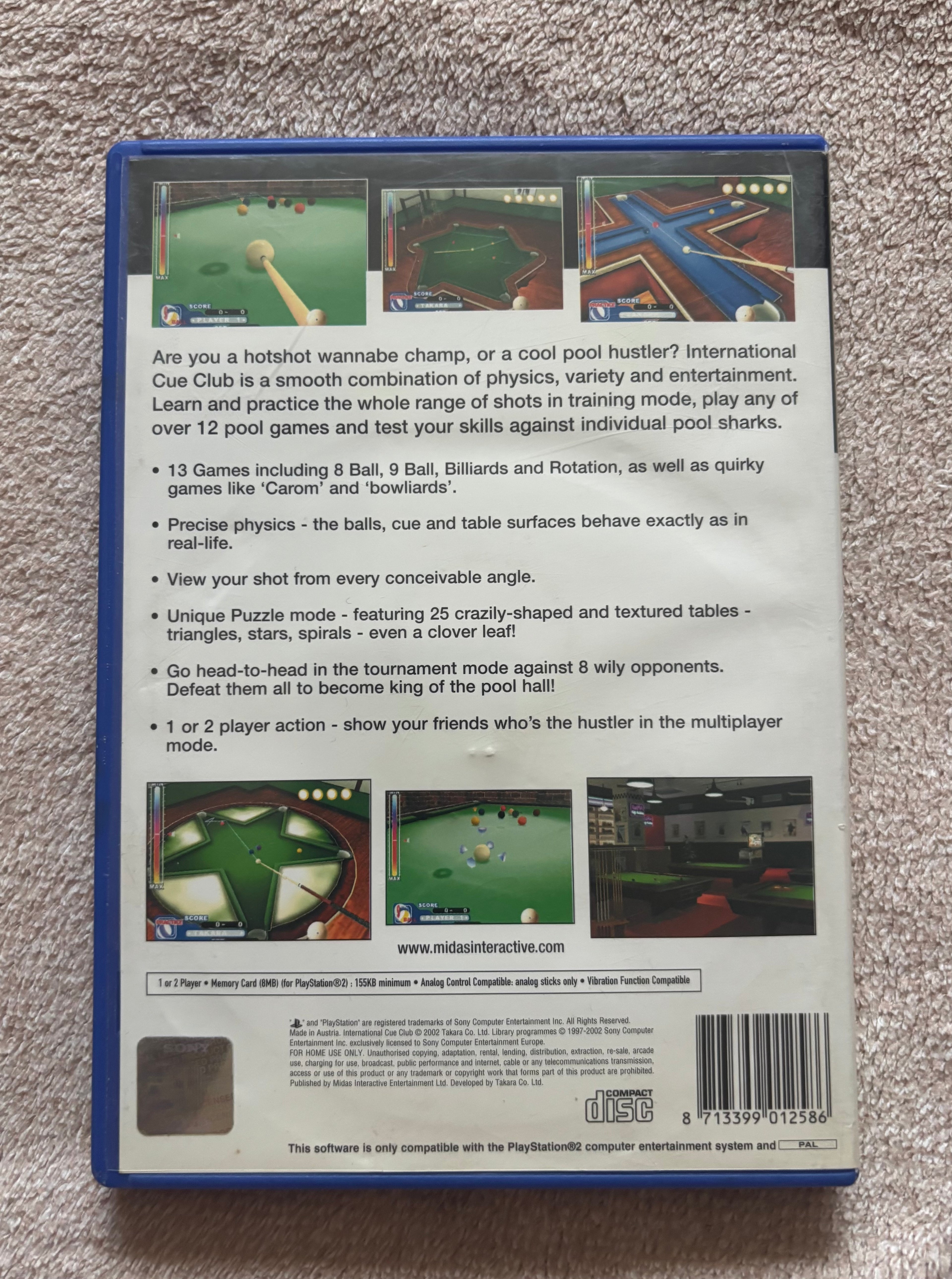 International Cue Club PS2 (használt)