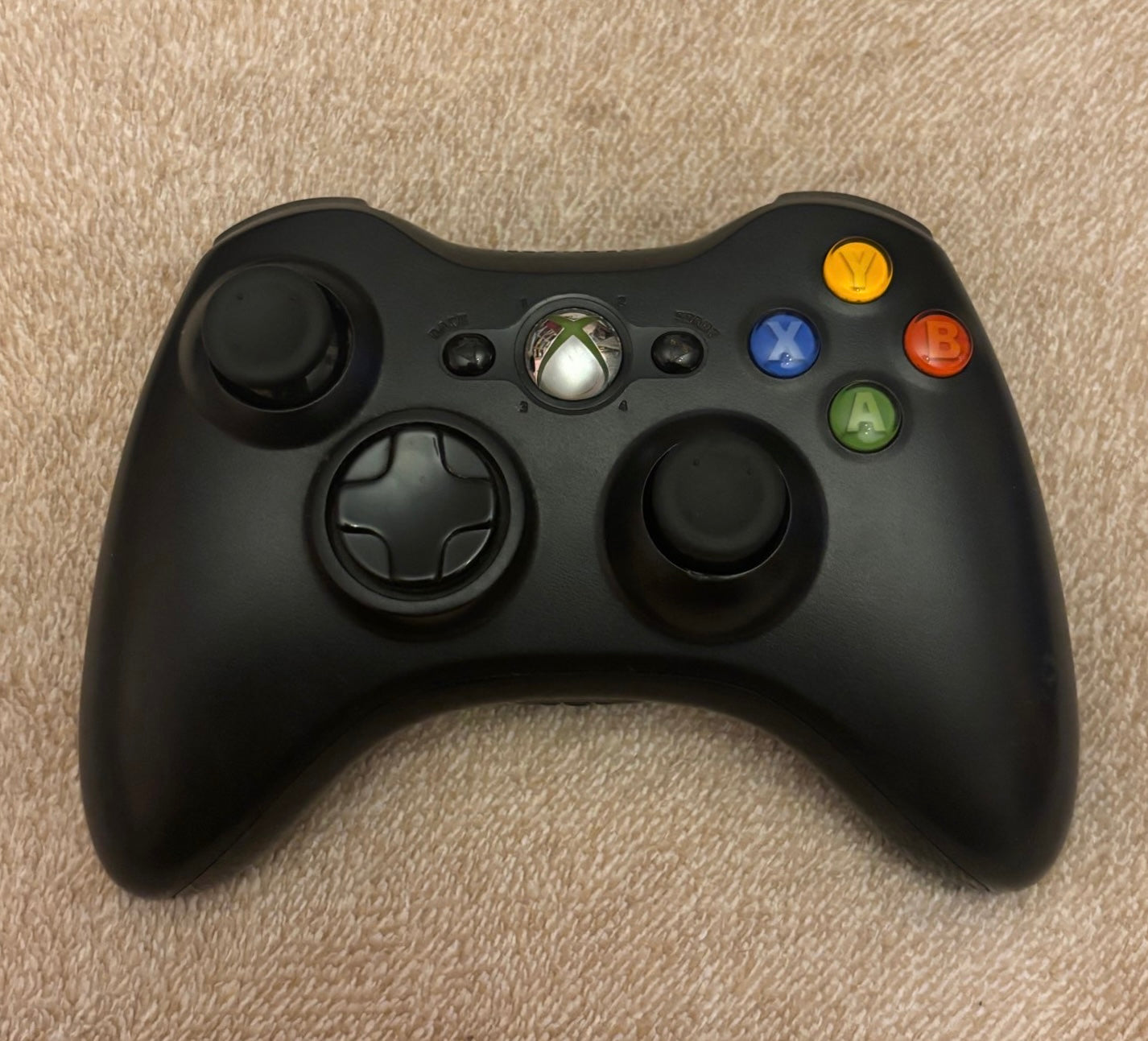 Xbox 360 gyári vezeték nélküli kontroller (fekete, használt)