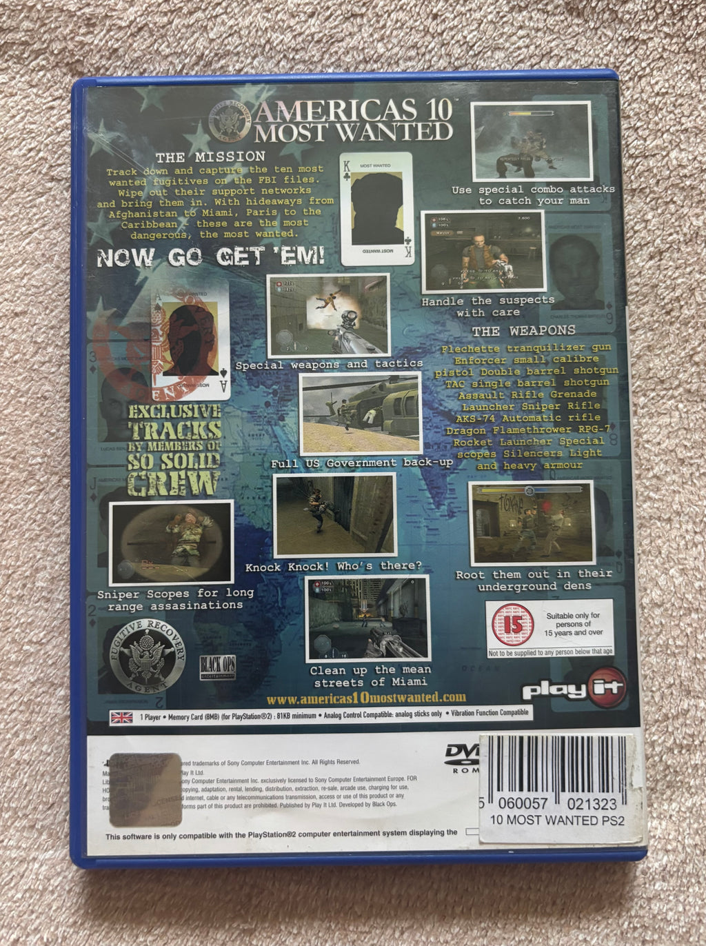 America’s 10 Most Wanted PS2 (használt)