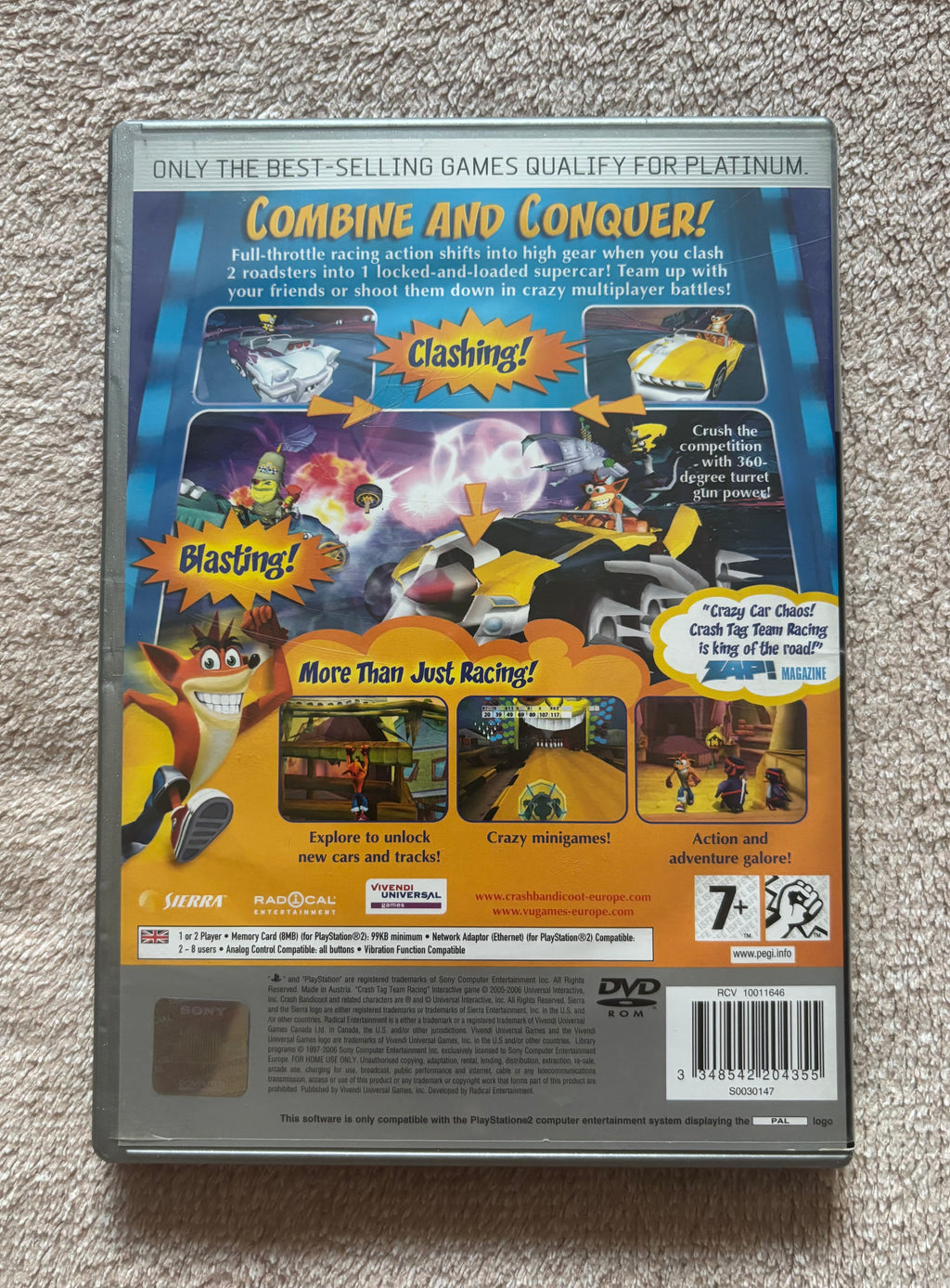 CRASH Tag Team Racing PS2 (használt)
