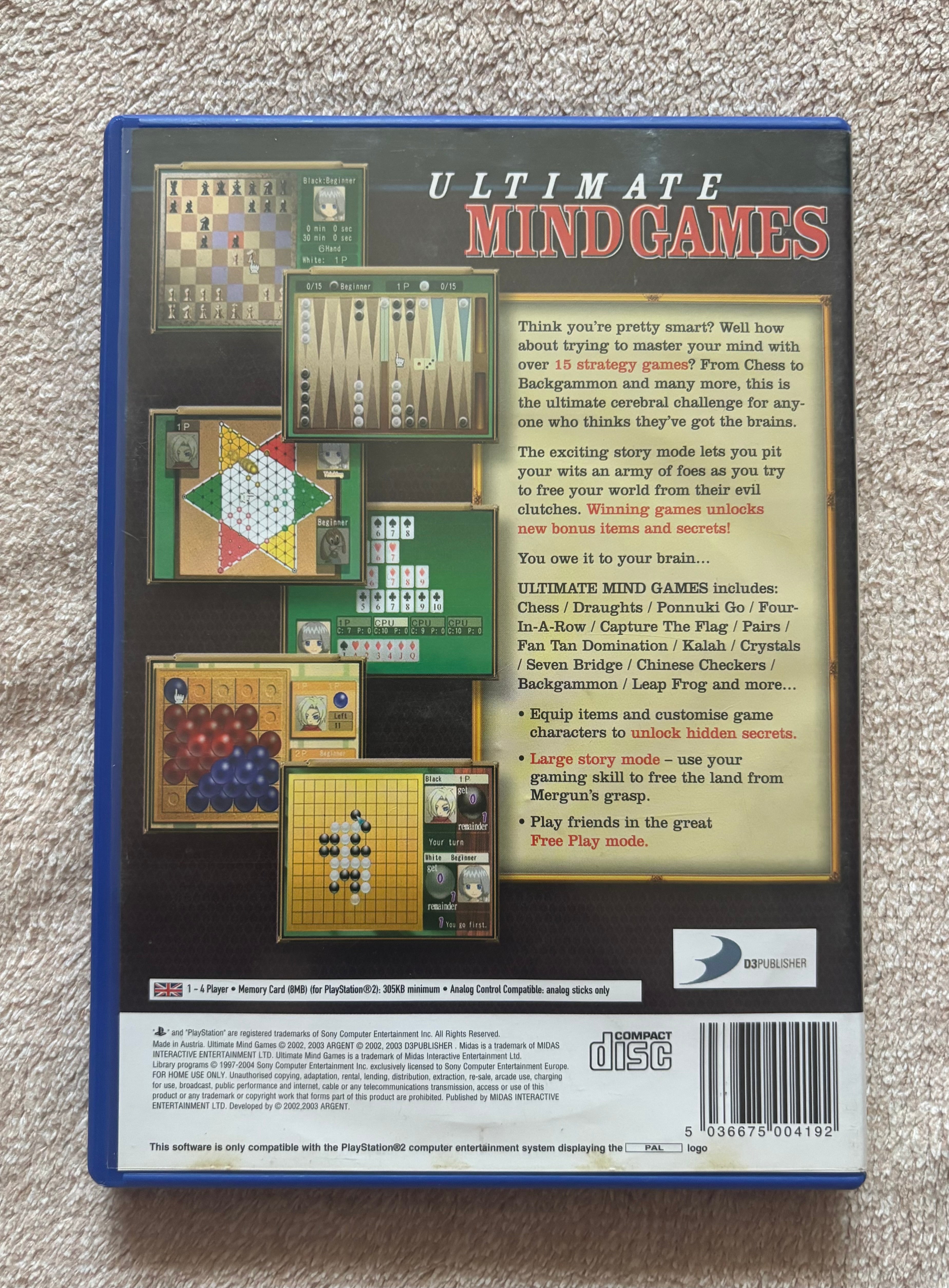 Ultimate Mindgames PS2 (használt)